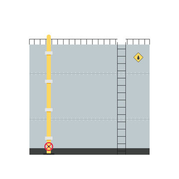 recommend clip art: Oil storage tank. Oil single icon in cartoon vector. Storage tank isolated vector on white background.