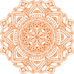 Beautiful flower art and mandala vector design