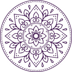 Beautiful flower art and mandala vector design