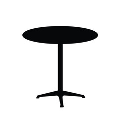 Bar stool simple silhouette black on a white background clean lines icon design