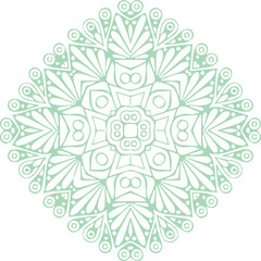 Beautiful flower art and mandala vector design
