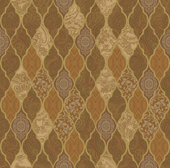 Seamless Paisley Indian Silky pattern Abstract pattern	