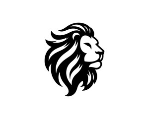Lion Logo Design Vector Template. Lion Head Logo Icon Vector illustration.