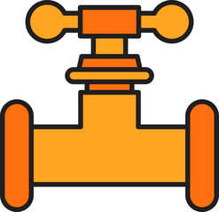 Valve and Pipeline Icon