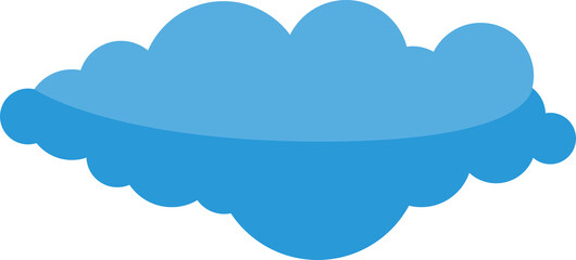 Blue Cloud Scape Illustration
