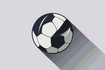 Obraz premium Stylish black and white soccer ball graphic design