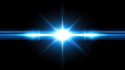 Luminous Celestial Burst: A Symphony of Blue Light