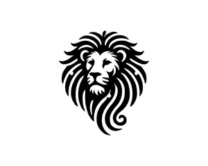 Lion Logo Design Vector Template. Lion Head Logo Icon Vector illustration.