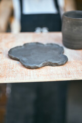 The process of creating pottery. 