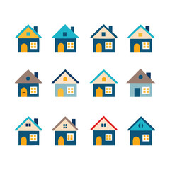 house icons set