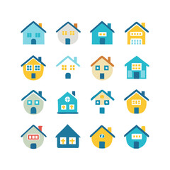 house icons set