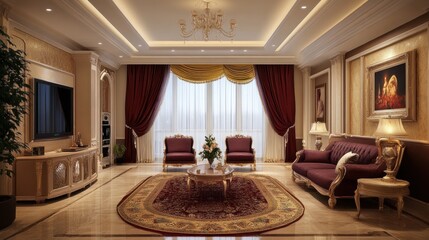 Luxurious Living Room Interior Design