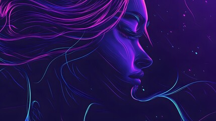 Abstract speed lines background, vector illustration, in the style of dark purple and blue color scheme