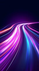 Abstract speed lines background, vector illustration, in the style of dark purple and blue color scheme