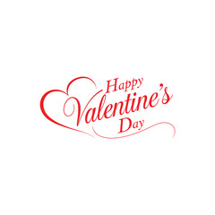 Happy Valentine's Day Template Design,