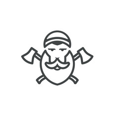 lumberjack vector logo
