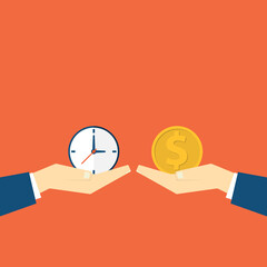 Obraz premium Time and money exchange 