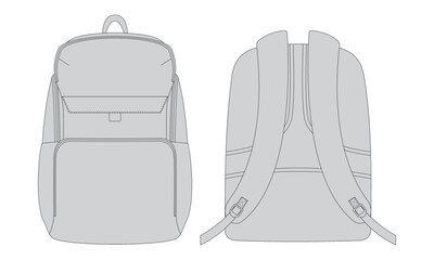 Backpack Vector Design