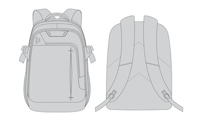 Backpack Vector Design