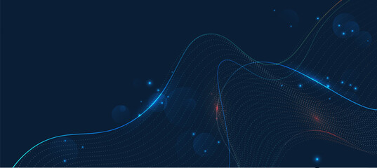 Technology background, modern tech banner, corporate business concept, hi-tech abstract background, vector illustration for business