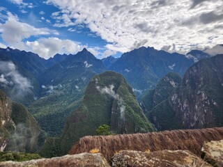 Peru, Cusco region. Historical landmarks of ancient Inca civilisation.  Andes mountain ranges.