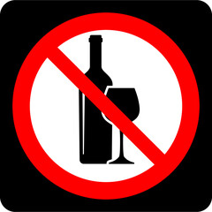 alcool interdit,No alcohol si...