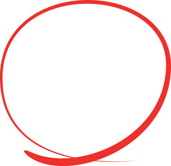 Red Ink Circle Highlight Marker
