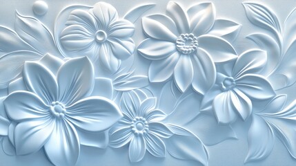 Seamless floral pattern of white blossoms on contrasting black and white backgrounds, a spring-inspired nature illustration