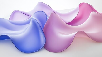 Pink and blue summer wave background evokes stylish footwear like sandals or slippers