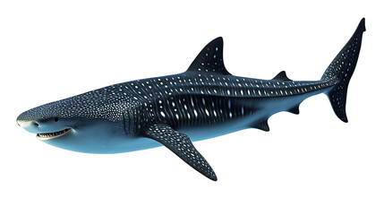Fototapeta premium Majestic Whale Shark in the Deep Blue