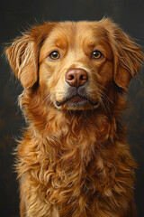 golden retriever portrait