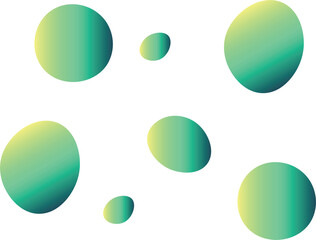 Green Gradient Circles with Dynamic Layout