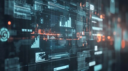 Obraz premium A Network of Possibilities: A Visual Representation of Interconnected Digital Systems