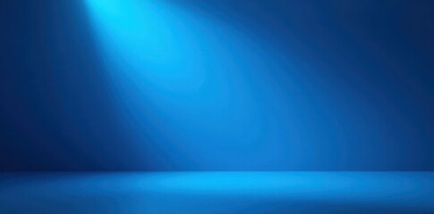 Blue studio backdrop, gradient spotlight Perfect for product display , modern, design, scene