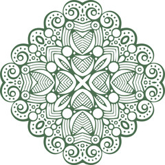 Beautiful flower art and mandala vector design
