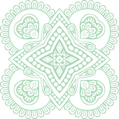 Beautiful flower art and mandala vector design
