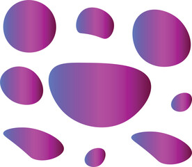 Purple Gradient Shapes with Bold Layout
