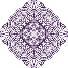 Beautiful flower art and mandala vector design

