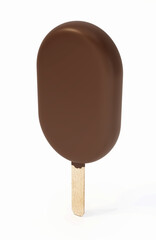 Stick ice cream isolated on white background. 3D illustration
