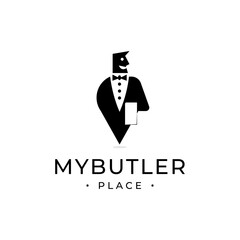 My Butler logo design vector template for food fast service, mobile restaurant