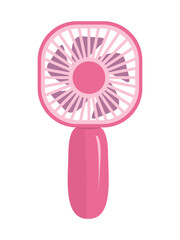 electric portable fan, hand fan, electric fan, mini fan illustration design vector