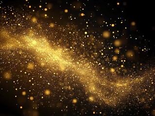 Fototapeta premium Golden Mist Particles