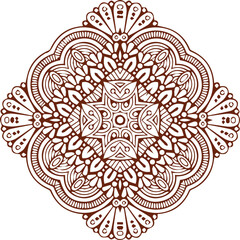 Beautiful flower art and mandala vector design