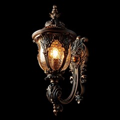 Glowing Vintage Wall Lamp: Antique Illumination in Retro Design