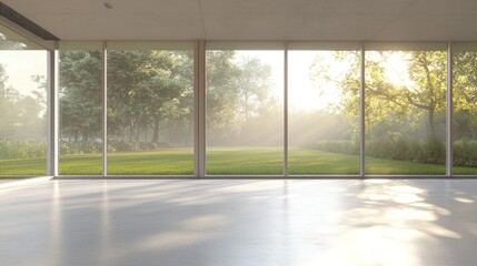 Serene Sunrise View from Minimalist Home