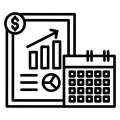 Yearly Report Icon