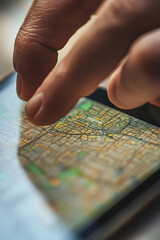 Close-Up Interaction with Digital Mapping on Smartphone