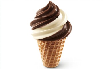 Double Swirl Ice Cream Cone