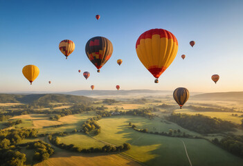 Naklejka premium hot air balloon