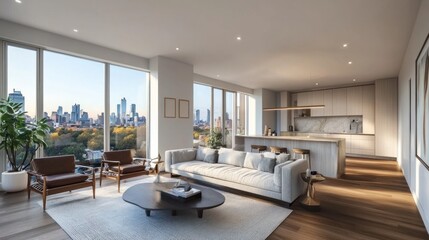 Luxury High-Rise Apartment with Stunning City Views